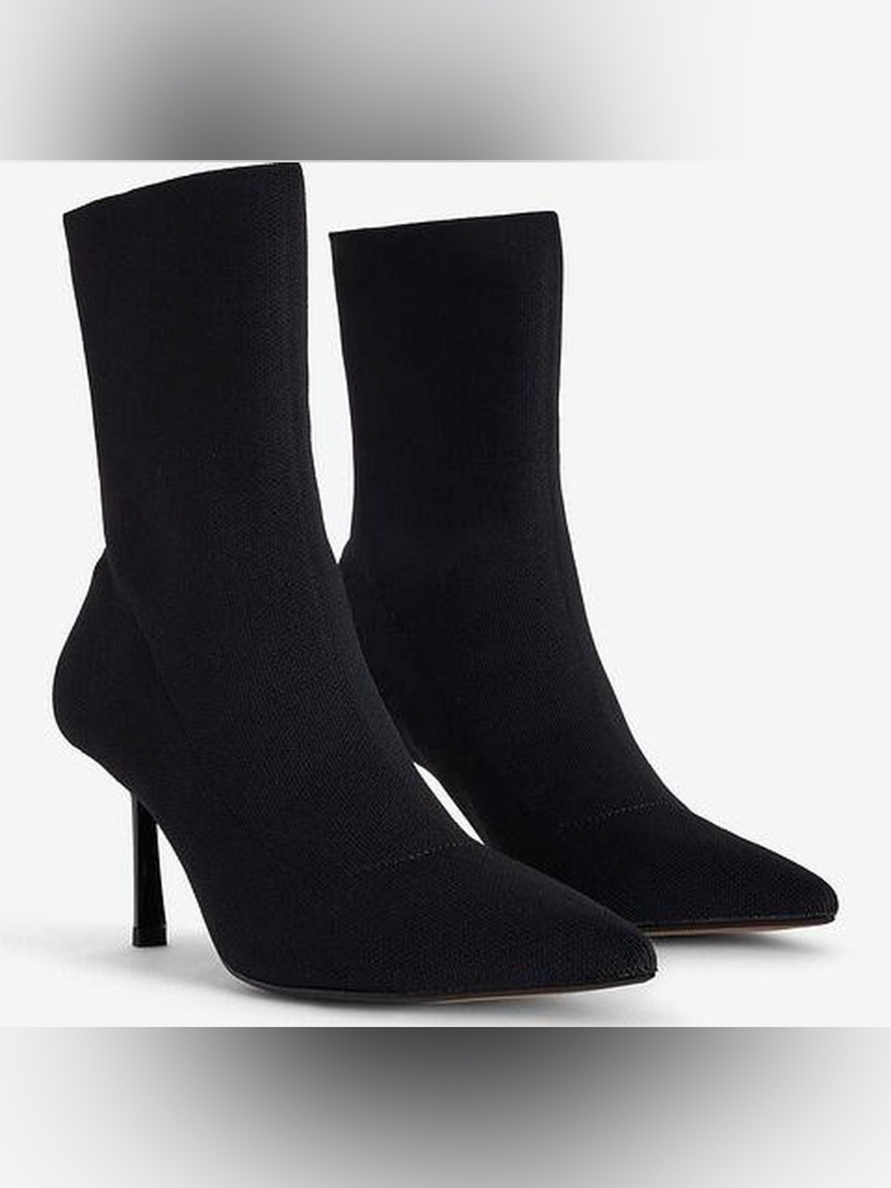 Express Black Pointed Sock Booties